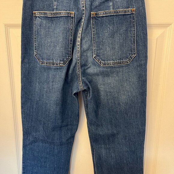 Aritzia Denim Forum The Just Peachy Straight High-waisted Zipper Front Jeans - Picture 9 of 10